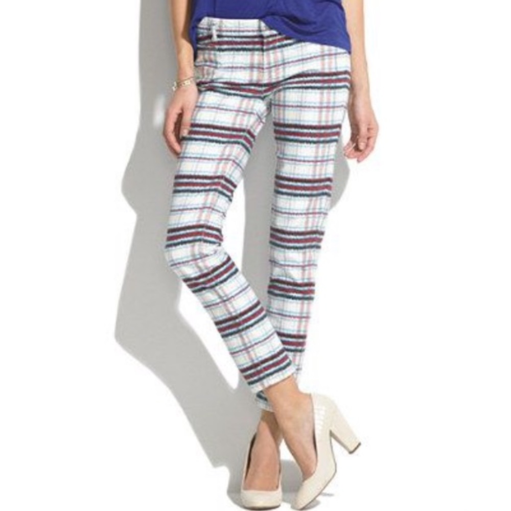 See by Chloe tartan plaid straight leg jeans